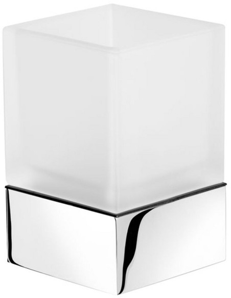 Stiklinaite su laikikliu balta Geesa Modern Art 3502-02