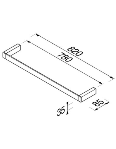 Rankšluosciu laikiklis 80 cm Geesa...
