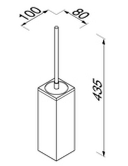 WC šepetys su laikikliu Geesa Modern Art 3510-02