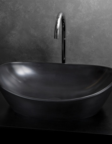 Silkstone praustuvas Amore Graphite 600x370
