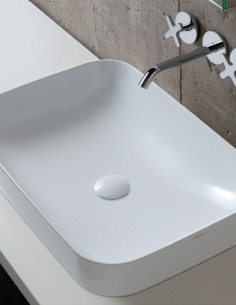 Praustuvas Elegance Soft 600x400 montuojamas dalinai į stalviršį