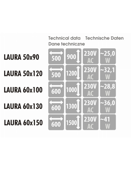 Ovalus veidrodis LAURA su LED apšvietimu