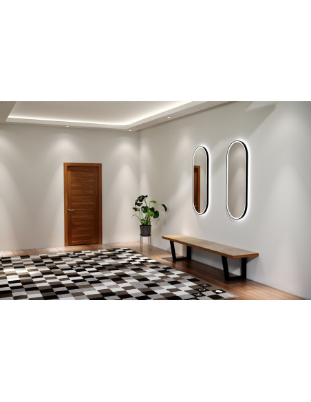 Ovalus veidrodis LAURA PLUS su LED apšvietimu