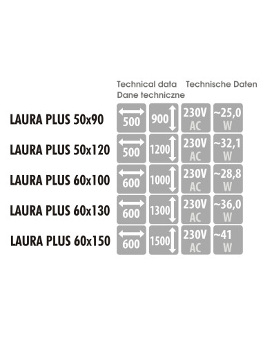 Ovalus veidrodis LAURA PLUS su LED apšvietimu