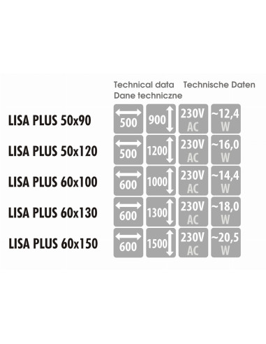 Ovalus veidrodis LISA PLUS su LED apšvietimu