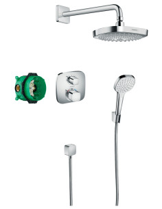 Potinkinis termostatinis dušo komplektas Hansgrohe Croma Select E (187), su p.d.