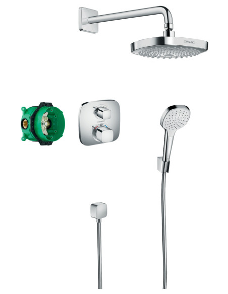 Potinkinis termostatinis dušo komplektas Hansgrohe Croma Select E (187), su p.d.