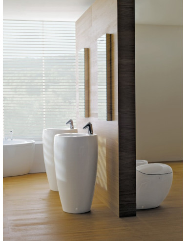 Grindinis praustuvas LAUFEN ILBAGNOALESSI ONE baltas blizgus 530x530
