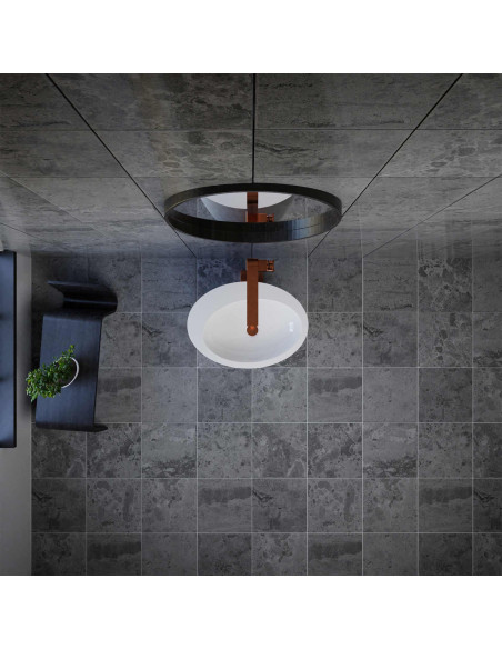 Grindinis praustuvas VAYER BOOMERANG baltas blizgus 630x430