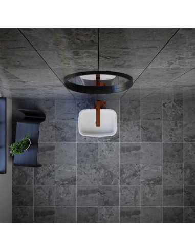 Grindinis praustuvas VAYER VOLANS baltas blizgus 450x330