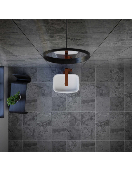 Grindinis praustuvas VAYER VOLANS baltas blizgus 450x330