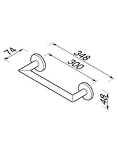 Vonios rankena 30cm Geesa Nemox 6506-02