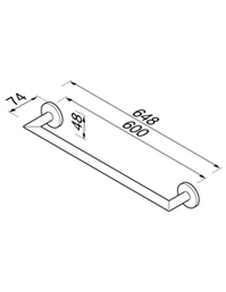 Rankšluosciu laikiklis 60cm Geesa Nemox 6507-02-60