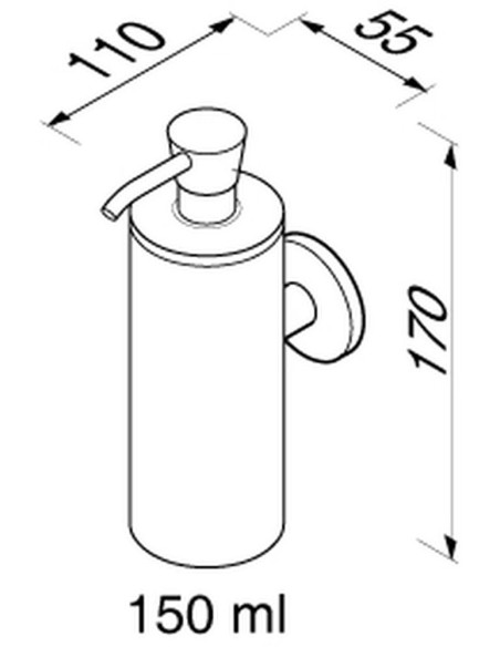 Skysto muilo dozatorius 150ml Geesa Nemox 6527-02