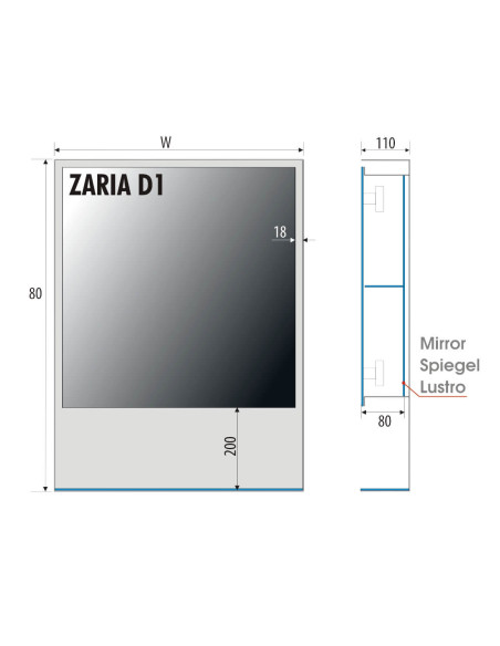 eidrodis ZARIA D1 su spintele