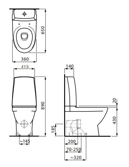 pastatomas unitazas Laufen Pro Nordic