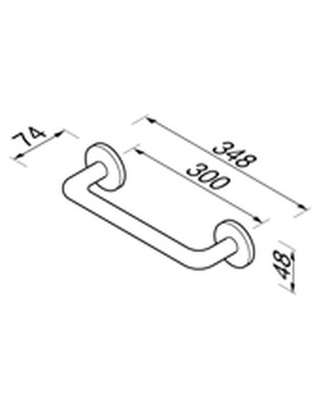 Vonios rankena 30cm Geesa Nemox Nautiq 6574-02