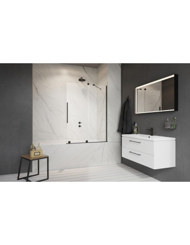 Radaway Furo Black PND II vonios sienelė