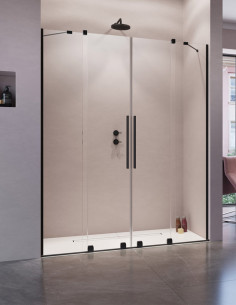 Radaway Furo Black DWD dušo durys 