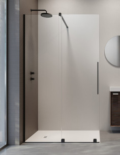 Radaway Furo Black Walk-in nejudanti dušo sienelė