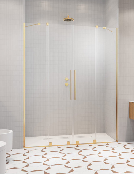 Radaway Furo Gold DWD dušo durys 