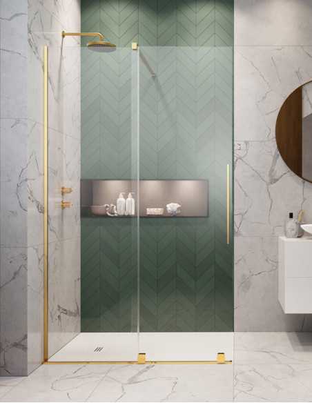 Radaway Furo Gold Walk-in nejudanti dušo sienelė 