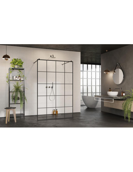 Radaway Modo 10 X Black I Factory nejudanti dušo sienelė 