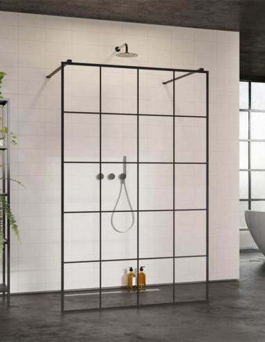 Radaway Modo 10 X Black I Factory nejudanti dušo sienelė 