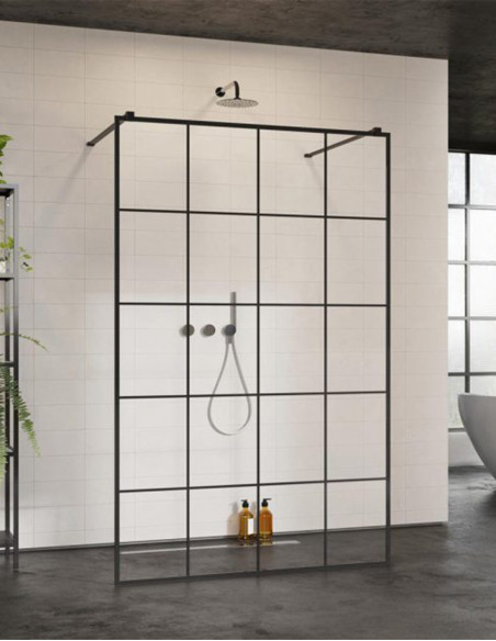 Radaway Modo 10 X Black I Factory nejudanti dušo sienelė 