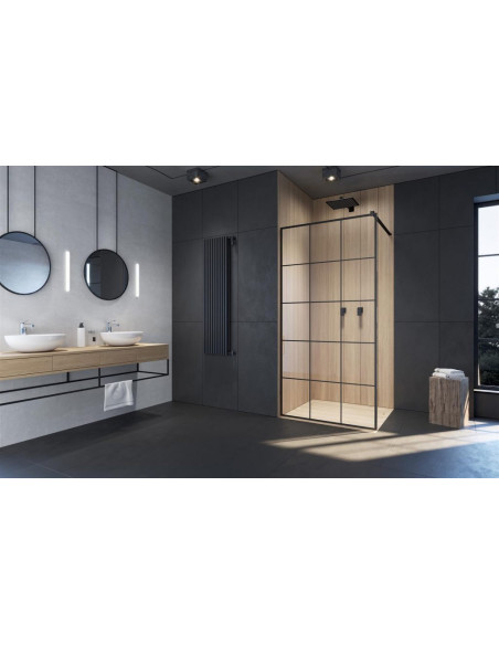Radaway Modo 10 X Black II Factory nejudanti dušo sienelė 