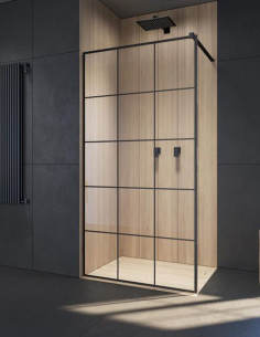 Radaway Modo 10 X Black II Factory nejudanti dušo sienelė 
