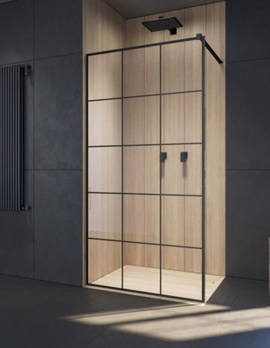 Radaway Modo 10 X Black II Factory nejudanti dušo sienelė 