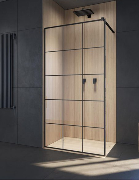 Radaway Modo 10 X Black II Factory nejudanti dušo sienelė 