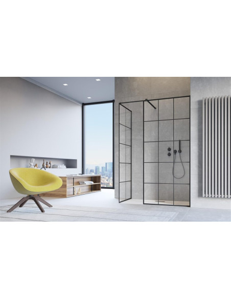 Radaway Modo 10 X Black III Factory nejudanti dušo sienelė 
