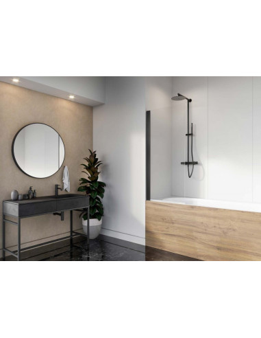 Radaway Nes Black PNJ I Frame vonios sienelė