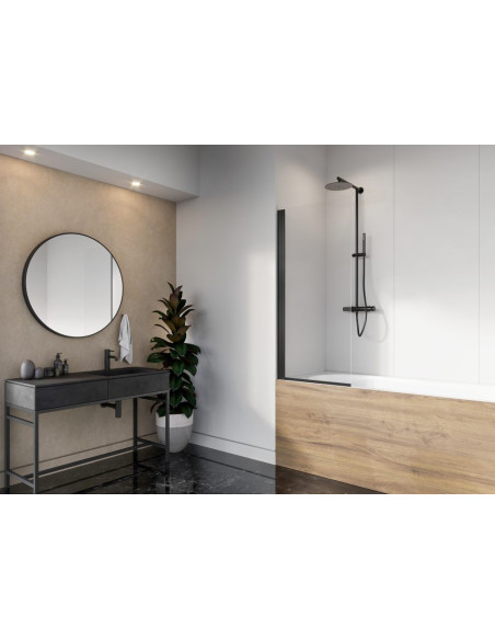 Radaway Nes Black PNJ I Frame vonios sienelė