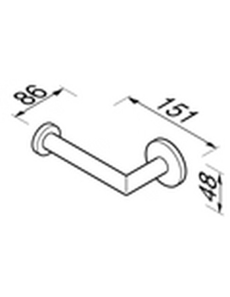 Tualetinio popieriaus laikiklis Geesa Nemox Stainless Steel 6509-05