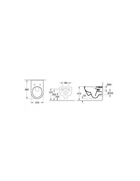 Pakabinamas unitazas Villeroy&Boch Subway 2 DirectFlush su plonu SLIM SoftClose dangčiu