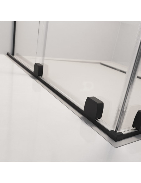Radaway Furo Black Walk-in nejudanti dušo sienelė