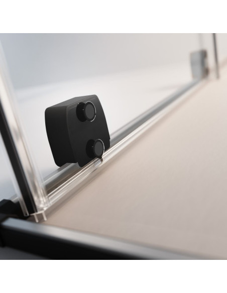 Radaway Furo Black Walk-in nejudanti dušo sienelė