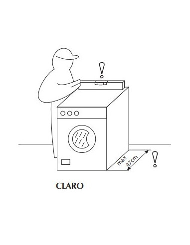 Akmens masės praustuvas Claro 600x600...