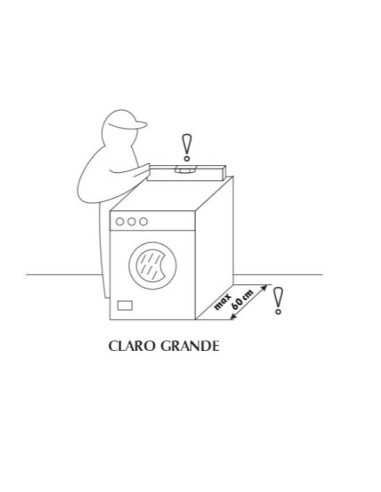 Akmens masės praustuvas Claro Grande...