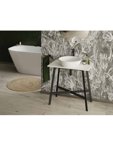 Silkstone praustuvas PAA Deco statomas ant stalviršio