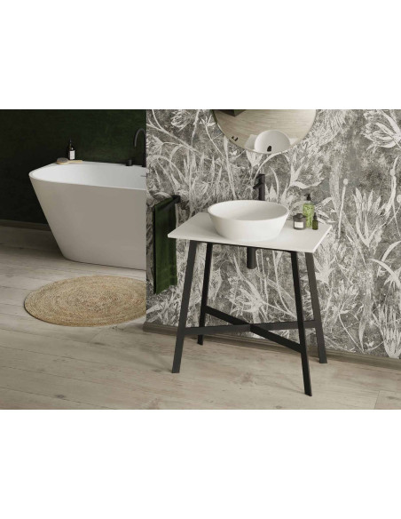 Silkstone praustuvas PAA Deco statomas ant stalviršio