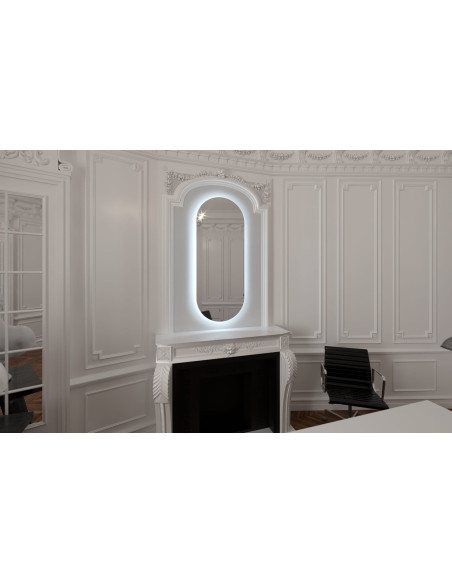 Ovalus veidrodis LENA su LED apšvietimu