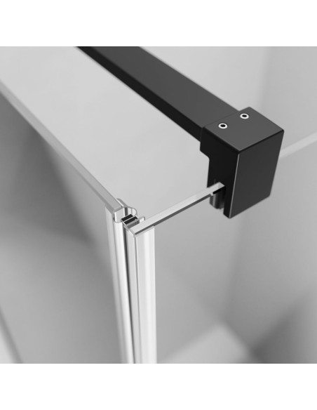 Radaway Nes Black DWD+S kampinė dušo kabina