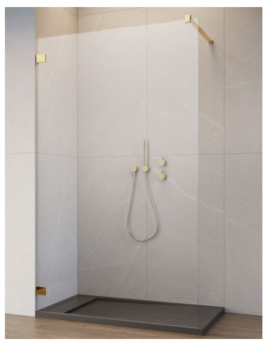Radaway Essenza Pro 8 Gold Walk-in...