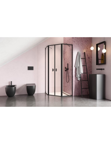 Radaway Nes Black PTD Penkiakampė dušo kabina