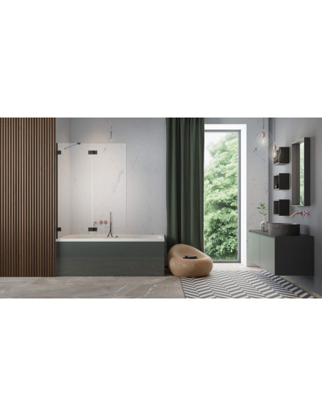 Radaway Essenza Pro Black PND II vonios sienelė