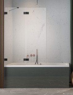 Radaway Essenza Pro Black PND II vonios sienelė